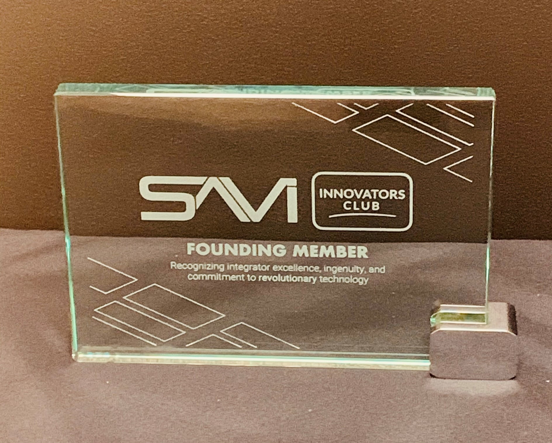 SAVI Innovators Club Plaque