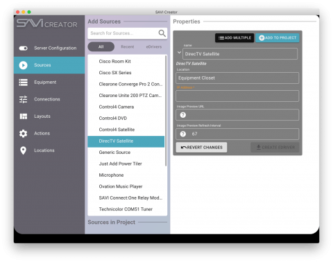 SAVI Creator I Simple Commercial AV Programming